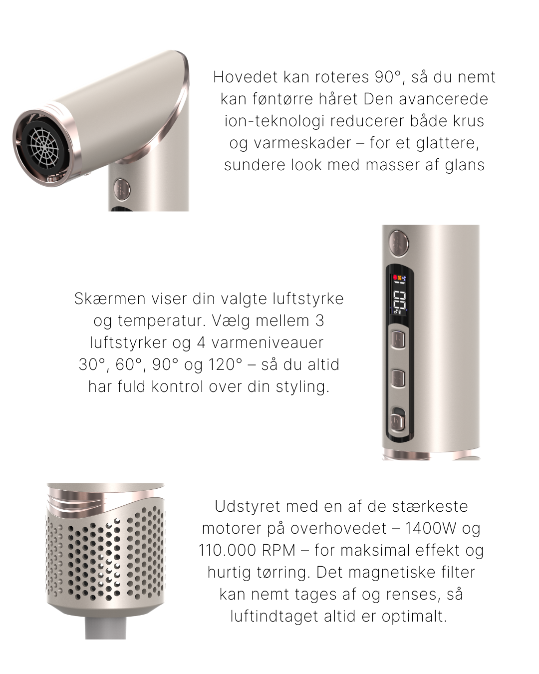 Care Copenhagen Care Air 2.0 MultiStyler egenskaber