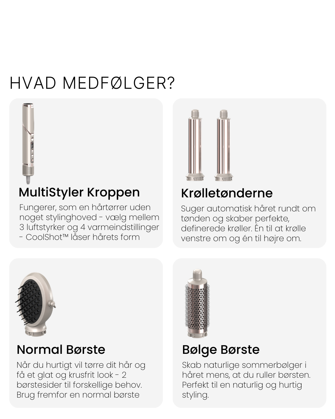 Care Copenhagen Care Air 2.0 MultiStyler statistik hvad medfølger