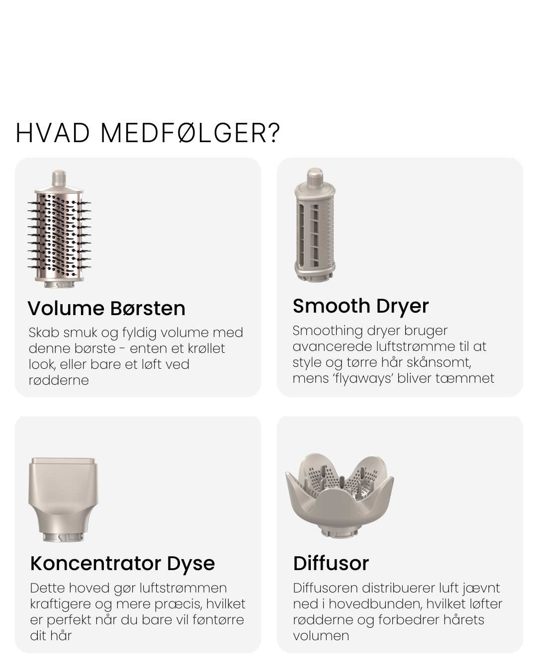 Care Copenhagen Care Air 2.0 MultiStyler statistik hvad medfølger 2